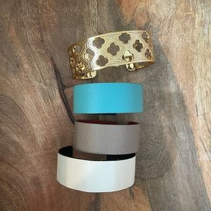 Brighton Christo Cuff London, narrow,with 3 strips